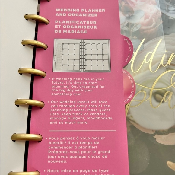 The Happy Planner Undated Wedding Planner and Organizer - Picture 7 of 8
